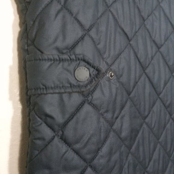 PETER MILLAR | Mens Navy Blue And Brown Hudson Lightweight Quilted Winter Vest M - Picture 10 of 15